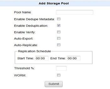 Add Storage Pool Form