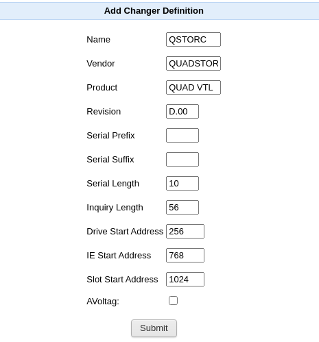 Add Changer Definition