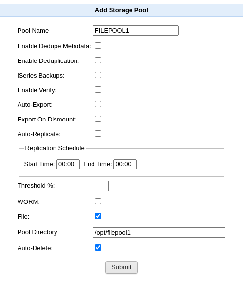 Create File-backed Storage Pool Form