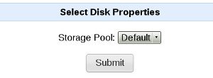 Select storage pool